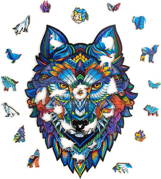 Unidragon Wooden Puzzle Majestic Wolf Royal Size - De Dondersteen