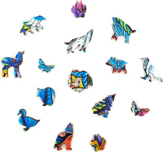 Unidragon Wooden Puzzle Majestic Wolf Royal Size - De Dondersteen