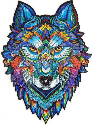 Unidragon Wooden Puzzle Majestic Wolf Royal Size - De Dondersteen