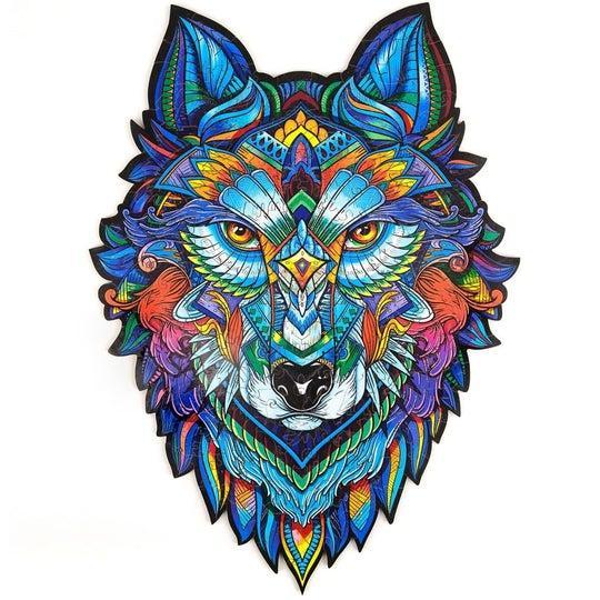 Unidragon Wooden Puzzle Majestic Wolf S - De Dondersteen