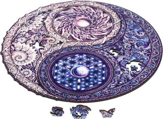 Unidragon Wooden Puzzle Mandala Overarching Opposites Royal Size - De Dondersteen
