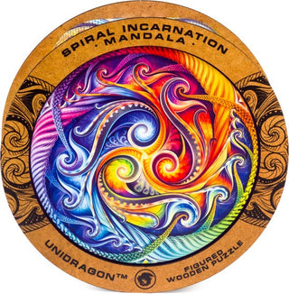 Unidragon Wooden Puzzle Mandela Spiral Incarnation King Size - De Dondersteen