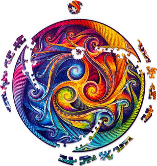 Unidragon Wooden Puzzle Mandela Spiral Incarnation King Size - De Dondersteen
