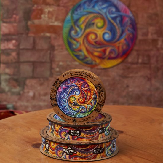 Unidragon Wooden Puzzle Mandela Spiral Incarnation Royal Size