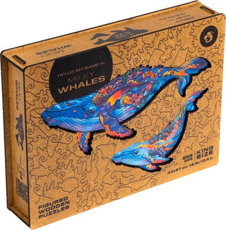 Unidragon Wooden Puzzle Milky Whales Royal Size - De Dondersteen