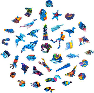 Unidragon Wooden Puzzle Milky Whales Royal Size - De Dondersteen