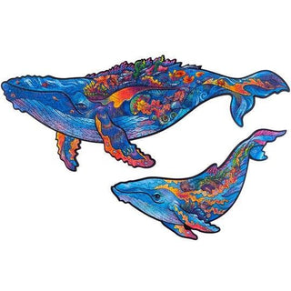 Unidragon Wooden Puzzle Milky Whales S - De Dondersteen