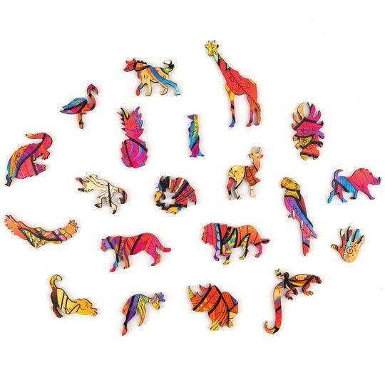 Unidragon Wooden Puzzle Mysterious Lion S - De Dondersteen