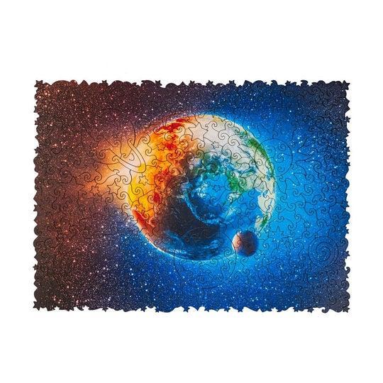Unidragon Wooden Puzzle Planet Earth S - De Dondersteen