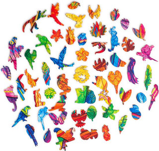 Unidragon Wooden Puzzle Playful Parrots Royal Size - De Dondersteen