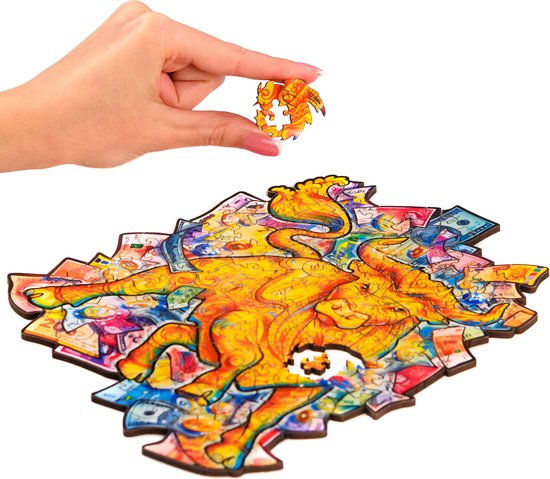 Unidragon Wooden Puzzle Prosperous Bull M