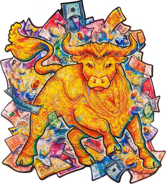 Unidragon Wooden Puzzle Prosperous Bull M