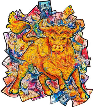 Unidragon Wooden Puzzle Prosperous Bull S - De Dondersteen