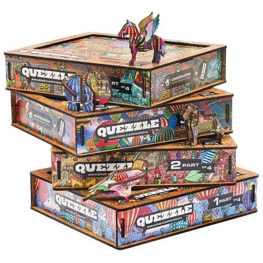 Unidragon Wooden Puzzle Quezzle 1-4 part Amazing Cappadocia