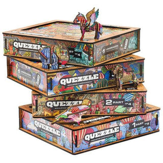 Unidragon Wooden Puzzle Quezzle 1-4 part Amazing Cappadocia - De Dondersteen