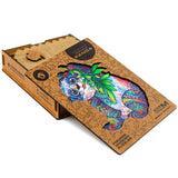 Unidragon Wooden Puzzle Serious Panda M - De Dondersteen