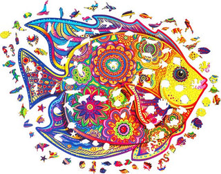 Unidragon Wooden Puzzle Shining Fish Royal Size - De Dondersteen