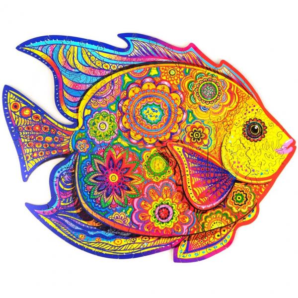 Unidragon Wooden Puzzle Shining Fish M (196) - De Dondersteen