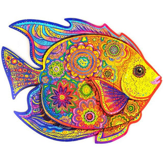 Unidragon Wooden Puzzle Shining Fish M (196) - De Dondersteen