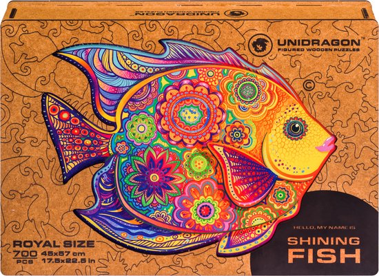 Unidragon Wooden Puzzle Shining Fish King Size