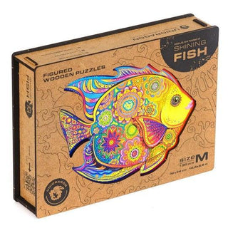 Unidragon Wooden Puzzle Shining Fish S - De Dondersteen