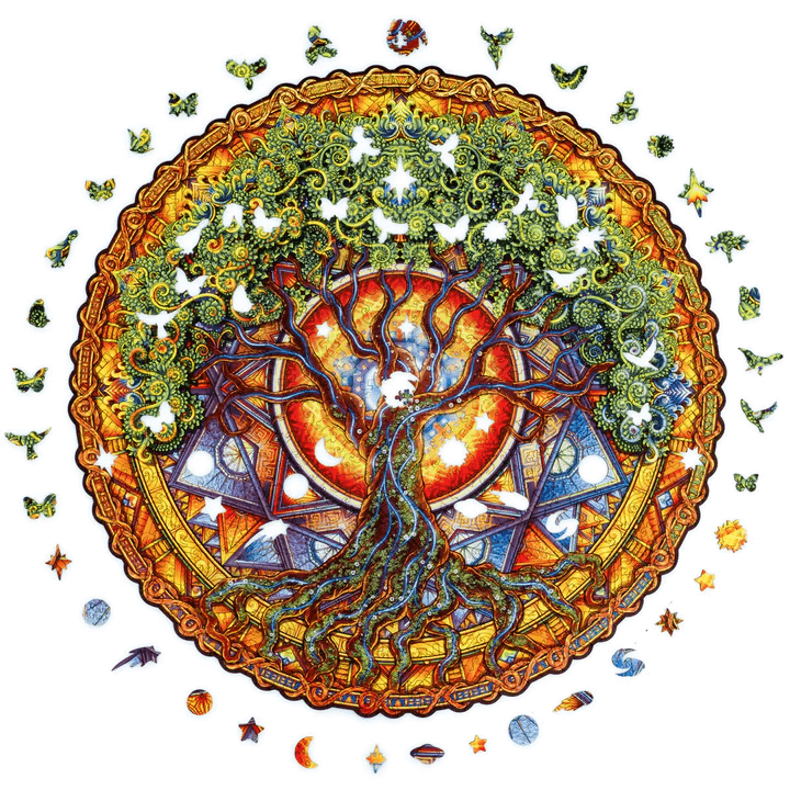 Unidragon Wooden Puzzle Tree of Life M - De Dondersteen