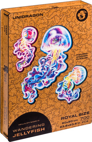 Unidragon Wooden Puzzle Wandering Jellyfish Royal Size - De Dondersteen