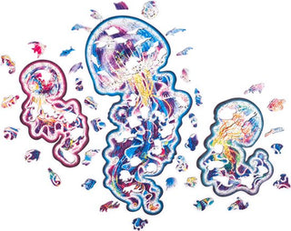 Unidragon Wooden Puzzle Wandering Jellyfish Royal Size - De Dondersteen