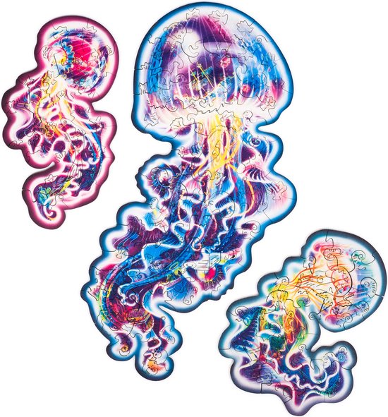 Unidragon Wooden Puzzle Wandering Jellyfish King Size