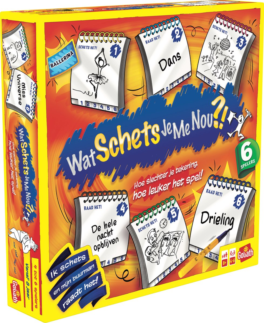 Wat schets je me nou?! - 6 spelers