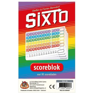 Sixto scorebloks - De Dondersteen