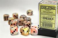 Chessex_16mm_D6_with_Pips_Dice_Blocks__12_Dice____Festive_Circus_W_Black