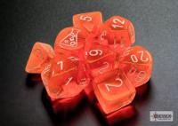 Translucent_Polyhedral_Neon_Orange_white_Dobbelsteen_Set__7_stuks___1_bonus_