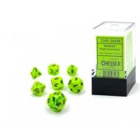 Vortex_Mini_Polyhedral_Bright_Green_black_Dobbelsteen_Set__7_stuks_